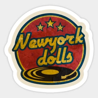 newyork dolls Sticker